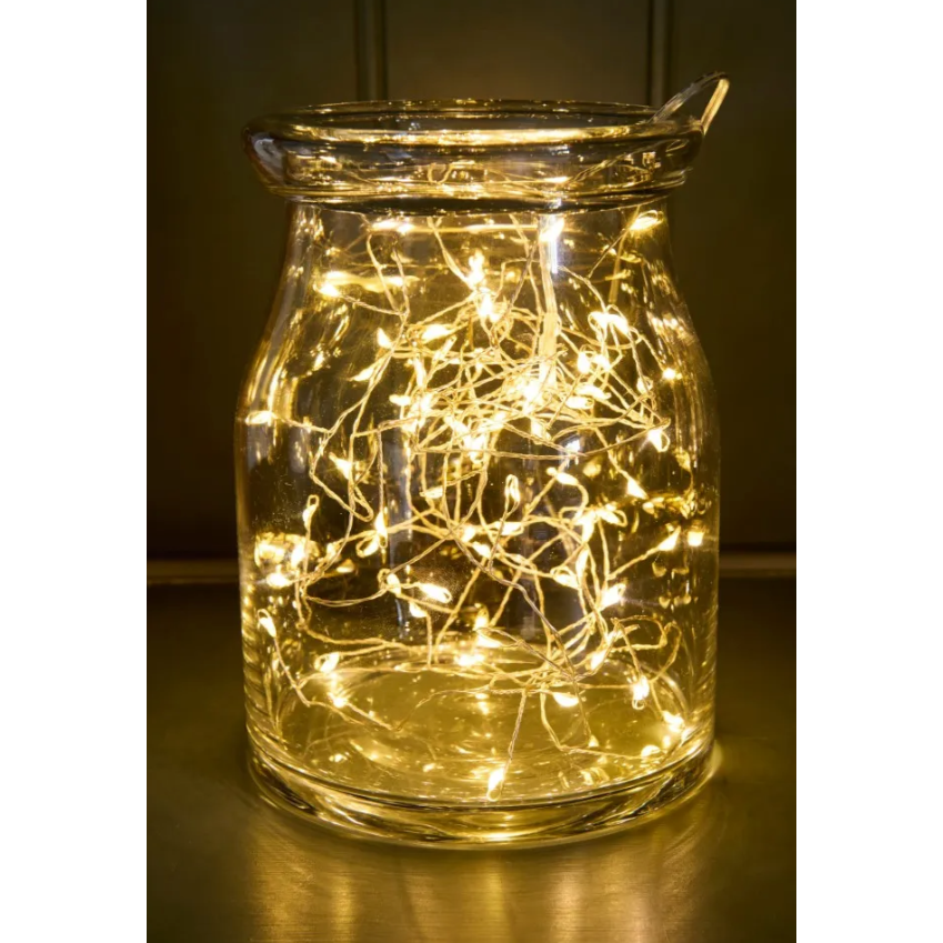 Cluster String Lights - Silver or Copper Design with 108 Warm LEDs