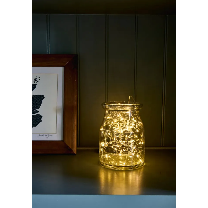 Cluster String Lights - Silver or Copper Design with 108 Warm LEDs
