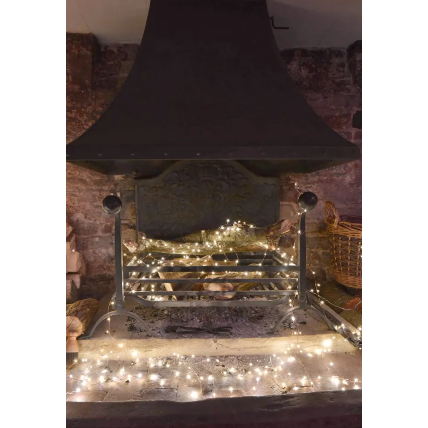 Cluster String Lights - Silver or Copper Design with 108 Warm LEDs