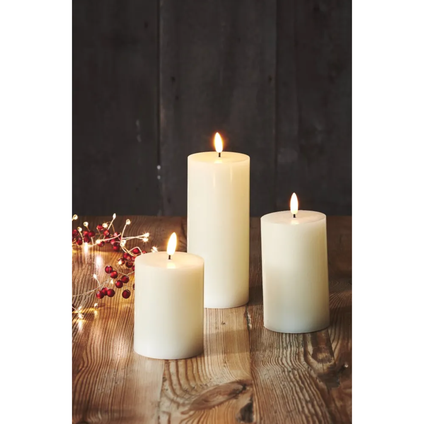 Pillar Candles - Set of 3