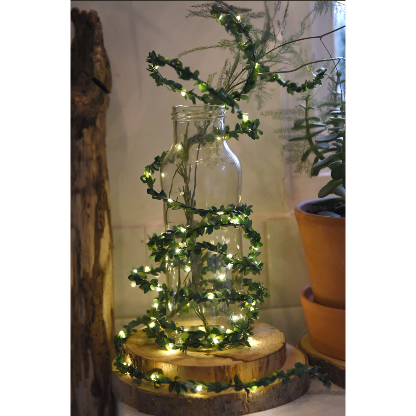 Greenery String Lights - Foliage Style Garland