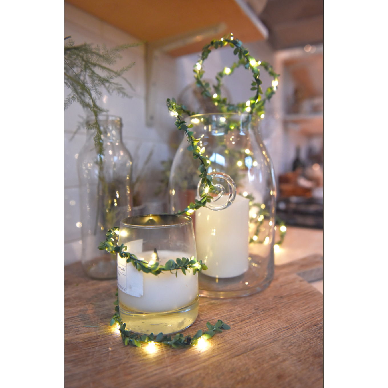 Greenery String Lights - Foliage Style Garland