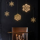 Snowflake Champagne Hanging Light