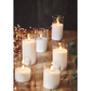 LED Glass Candles (Set Of 3) - Safe & Dimmable Candles With A Waxy Finish